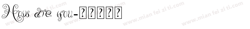 How are you字体转换